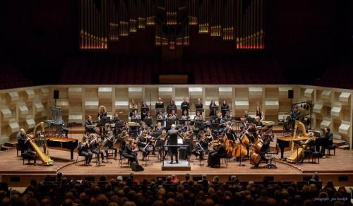 With the Doelen Ensemble and the orchestra of Liszt Ferenc Academy of Music, in Rotterdam, February 2018
